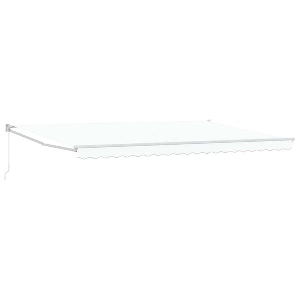 vidaXL Auvent Blanc 500 × 300 cm Polyester et métal
