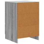 vidaXL Cabinet de chevet avec tiroir Sonoma gris 43 x 41 x 63 5 cm