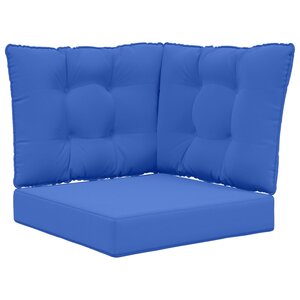 vidaXL Coussin de canapé d'extérieur Polyester Bleu royal