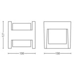 Philips applique murale led arbour 2x4 5 w anthracite 164599316