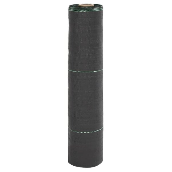 vidaXL Membrane anti-mauvaises herbes noir 0 5x150 m PP