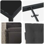 vidaXL Ensemble de salle à manger pour jardin 7 Pièces Gris clair