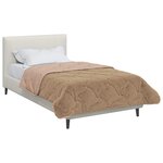 vidaXL Duvet d'hiver Taupe 135 x 220 cm Microfibre et polaire Teddy