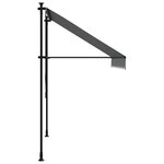 vidaXL Auvent rétractable anthracite 200x150 m tissu et acier