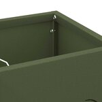 vidaXL Porte-parapluie Olive 15 5 x 15 5 x 49 cm Acier