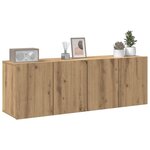 vidaXL Meubles TV muraux 2 Pièces chêne artisanal 60x30x41 cm