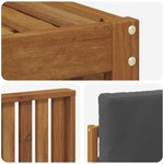 vidaXL Ensemble de canapés d'extérieur 5 pc Naturel et Anthracite