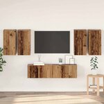 vidaXL Ensemble meuble TV 6 Pièces Bois ancien 60 x 30 x 30 cm