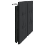 vidaXL Coussin de tête de lit Zadar noir 140 cm similicuir