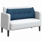 vidaXL Coussin de Dos Bleu 140 x 24 x 50 cm tissu