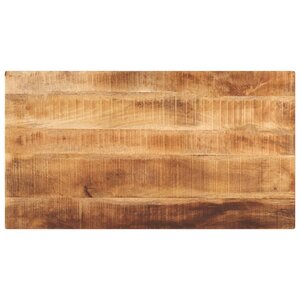 vidaXL Dessus de table rectangulaire bois massif de manguier brut