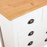 vidaXL Buffet Hill Blanc 79x40x80 cm Bois de pin solide
