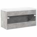 vidaXL Ensemble de meubles de salle de bain 2 Pièces gris béton