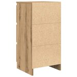 vidaXL Buffet chêne artisanal 37 5x35x76 cm bois d'ingénierie