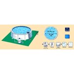 Kit piscine hors sol acier ø 550 cm