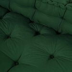 vidaXL Coussin de canapé sur palette 2 Pièces Vert tissu