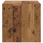 vidaXL Meuble mural avec étagère 2 Pièces Bois ancien 37 x 37 x 37 cm