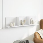 vidaXL Armoire murale 100x16 5x30 cm blanc bois d'ingénierie