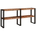 vidaXL Table console Multicolore bois de récupération massif