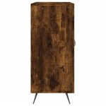 vidaXL Buffet chêne fumé 90x34x80 cm bois d'ingénierie