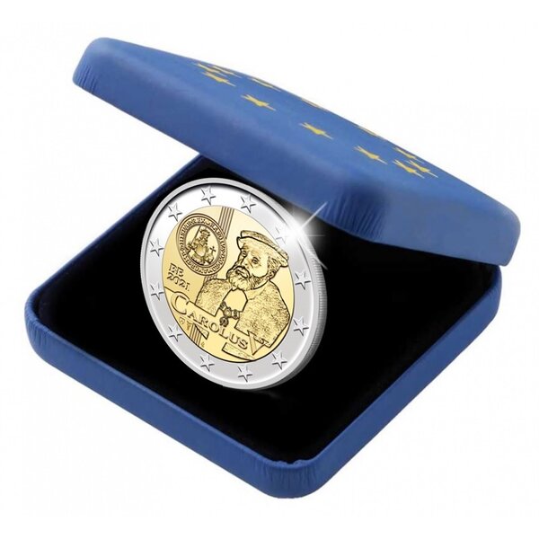 Pièce de monnaie 2 euro commémorative Belgique 2021 BE – Charles Quint
