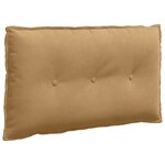vidaXL Coussin de Dos Marron 80 x 50 cm Tissu en velours côtelé