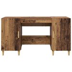 vidaXL Bureau Bois Ancien 140 x 50 x 75 cm Bois d'ingénierie