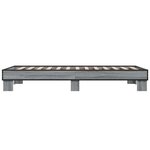 vidaXL Cadre de lit sans matelas sonoma gris 75x190 cm