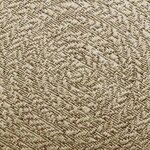 vidaXL Tapis ZIZUR beige Ø 120cm aspect de jute intérieur et extérieur