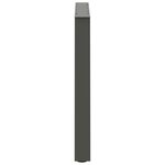 vidaXL Pieds de table à manger en forme de V  2 pièces  anthracite  70 x (72-73 3) cm  acier