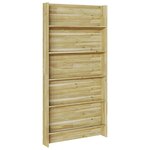 vidaXL Support de jardin à plantes 5 niveaux 90x15x180 cm Bois imprégné de pin