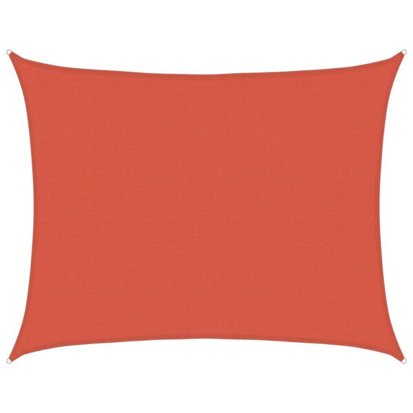 vidaXL Voile d'ombrage 160 g/m² Terre cuite 6x7 m PEHD