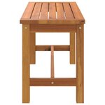 vidaXL Banc de jardin 80x35x45 cm bois massif d'acacia