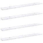 vidaXL Étagère Murale 4 pc Marbre blanc 100 x 9 x 3 cm