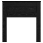 vidaXL Tête de lit Chêne noir 75 cm Bois d'ingénierie