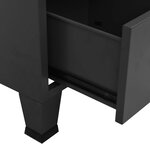 Vidaxl garde-robe industrielle anthracite 90x50x180 cm métal