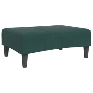 vidaXL Repose-pied vert foncé 77x55x31 cm velours