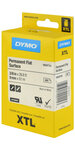 DYMO XTL - Ruban polyester adhésif permanent pour étiqueteuse  9mm x 9.1m - Noir sur Blanc