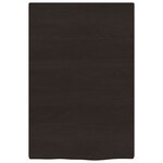 vidaXL Étagère murale marron foncé 40x60x2 cm bois chêne massif traité