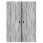 vidaXL Armoire Murale Sonoma gris 66 x 34 5 x 90 cm Bois d'ingénierie