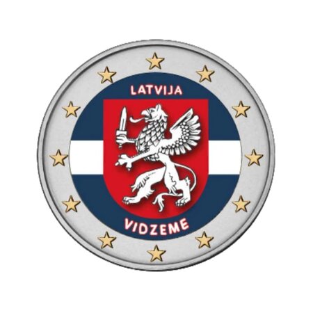 Pièce commémorative 2 euros - Lettonie 2016 - Vidzeme