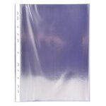 Sachet De 10 Pochettes Perforées - Pvc Lisse - A4 - Cristal - X 10 - Exacompta