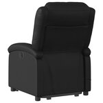 vidaXL Fauteuil inclinable de massage Noir Similicuir