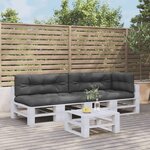 vidaXL Coussins de palette lot de 5 anthracite tissu