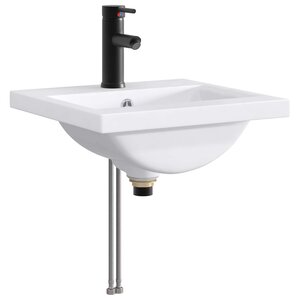vidaXL Lavabo de salle de bains Noir Mat 42 x 40 x 16 5 cm métal
