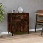 vidaXL Buffet Chêne fumé 60x35x70 cm Bois d'ingénierie