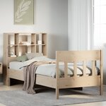 vidaXL Cadre de lit sans matelas 90x200 cm bois de pin massif