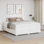 vidaXL Cadre de lit Blanc 180 x 200 cm Faux cuir