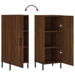 vidaXL Buffet Chêne marron 34 5x34x90 cm Bois d'ingénierie