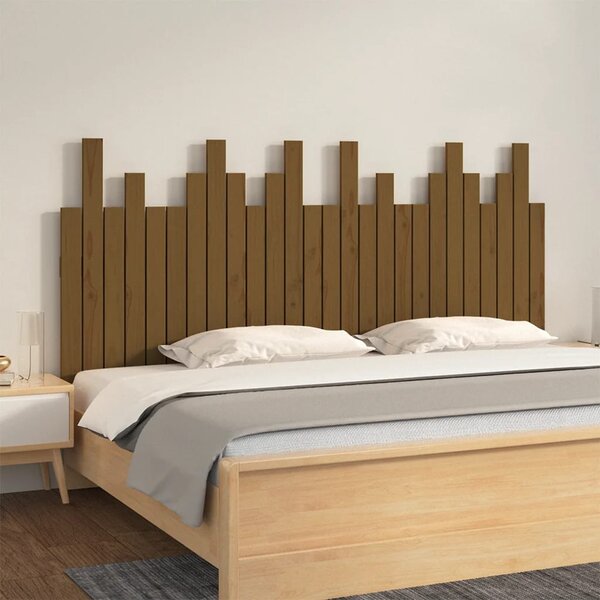 Tête De Lit Murale Chêne Marron 120x80 Cm - Bois D'ingénierie, épaisseur 1,5 Cm - Pour Cadres De Lit Sans Tête - À Monter